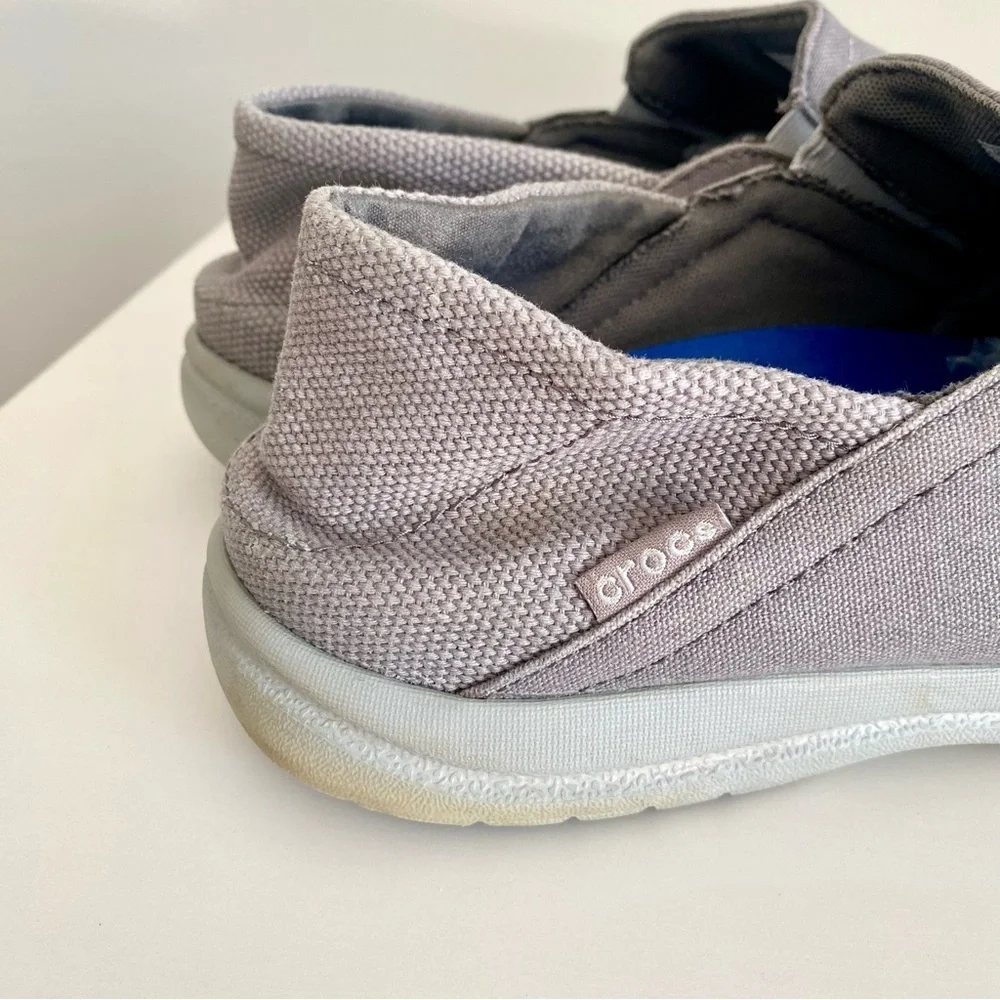 CROCS Men's Gray Slip-Ons